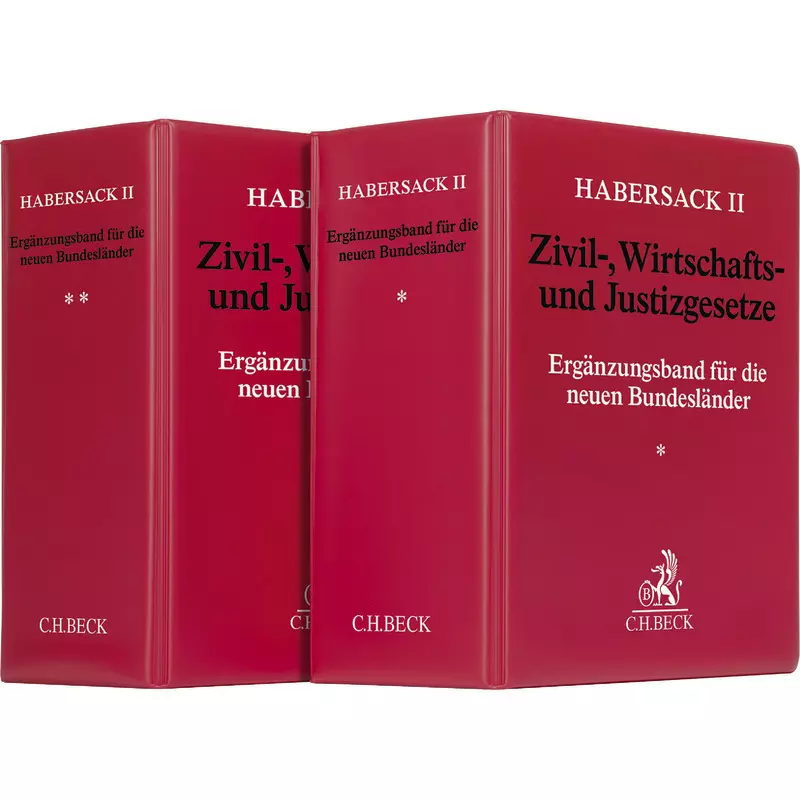 Habersack II (vormals Schönfelder II) Zivil-, Wirtschafts- und Justizgesetze für die neuen Bundesländer - ohne Fortsetzungsbezug