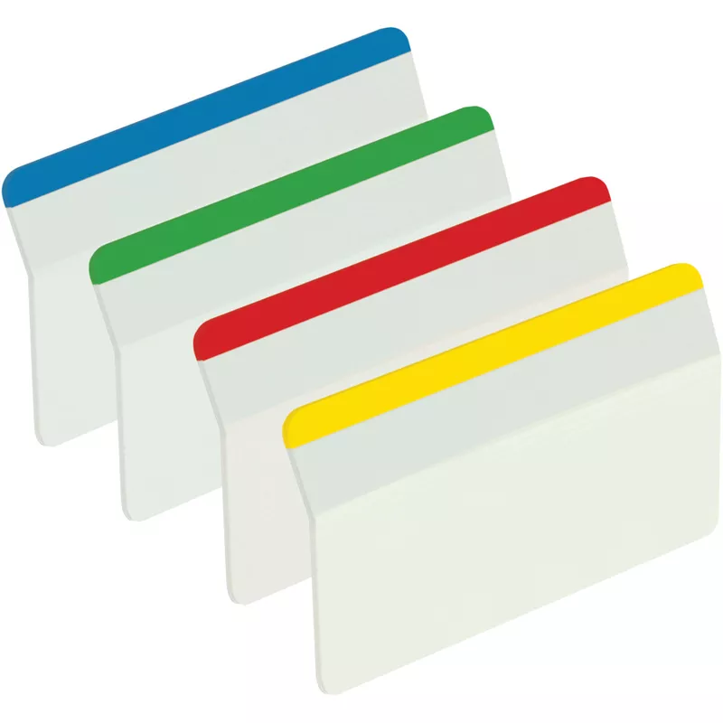 Haftmarker Index Strong, 50,8 x 38 mm, blau, grün, rot, gelb, 4 x 6 Haftstreifen POST-IT I686-A1