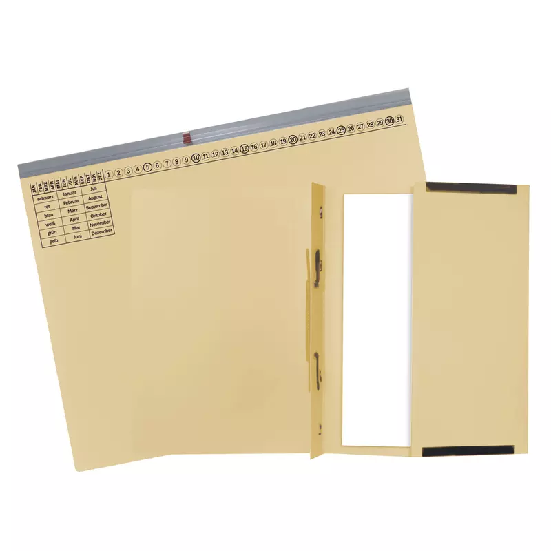 Exacompta, Exaflex Premium, Kanzlei Hängehefter, 1 Abheftvorrichtung, Rechtsheftung, 265x318mm, Packung mit 25 Stück - Elfenbein
