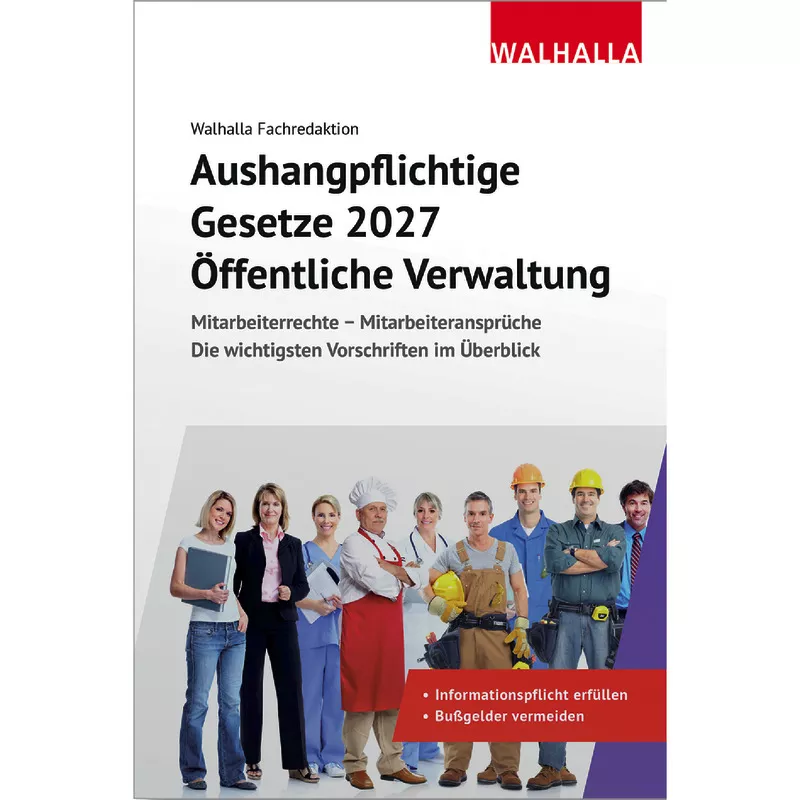 Aushangpflichtige Gesetze 2027 Öffentliche Verwaltung