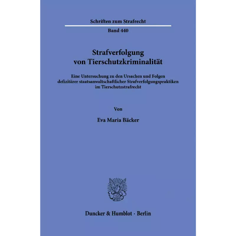 Strafverfolgung von Tierschutzkriminalität