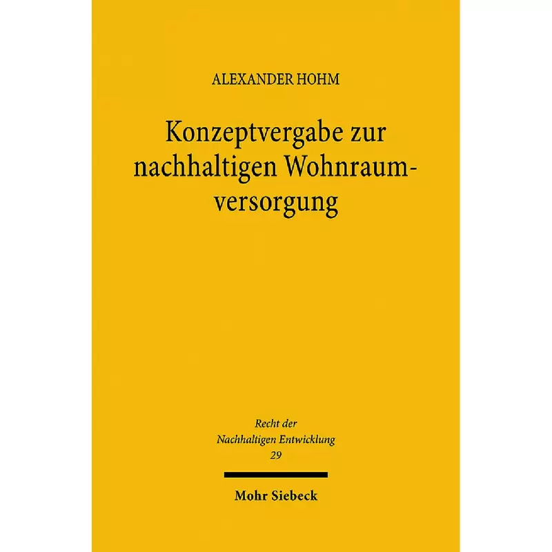 Konzeptvergabe zur nachhaltigen Wohnraumversorgung