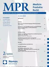MPR - Medizin Produkte Recht  - Abonnement