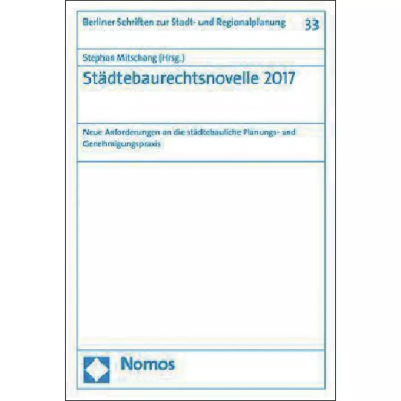 Städtebaurechtsnovelle 2017
