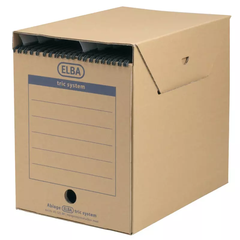 ELBA Hängeregistratur-Box tric, braun, breit