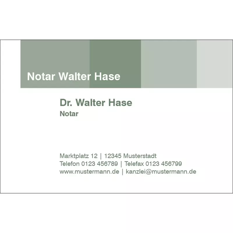 Visitenkarten, 4-farbig bedruckt, Design 20