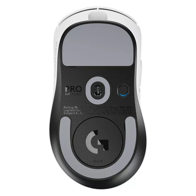 Logitech G PRO X Superlight 2 DEX ergonomisch Rechtshänder kabellos. kabelgebunden - 2.4 GHz. USB - wei
