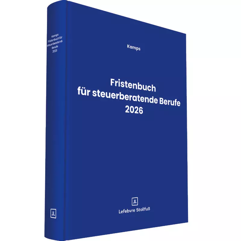 Fristenbuch für steuerberatende Berufe 2026
