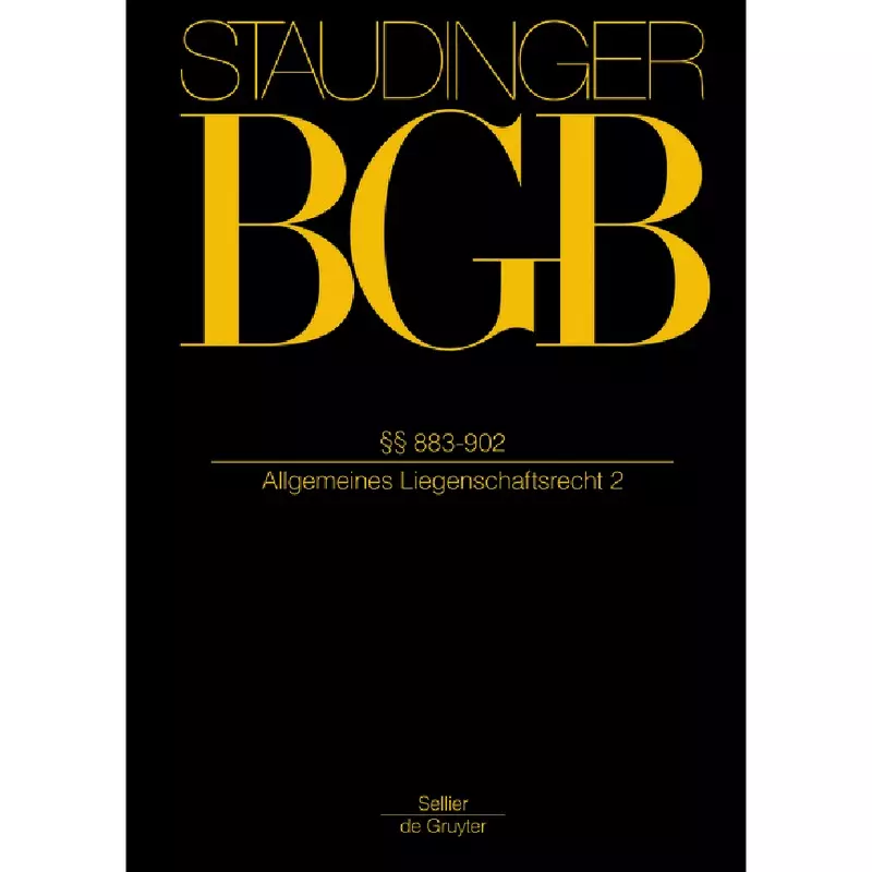BGB - Bürgerliches Gesetzbuch Buch 3: Sachenrecht. §§ 883-902