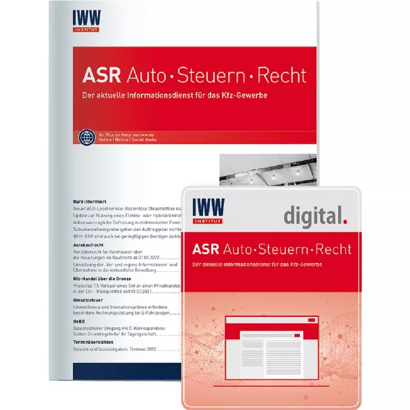 ASR Auto Steuern Recht - Abonnement