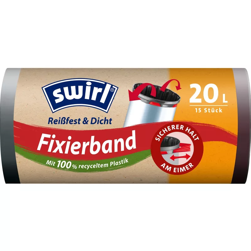 Swirl Müllsack Fixierband 20l 15St