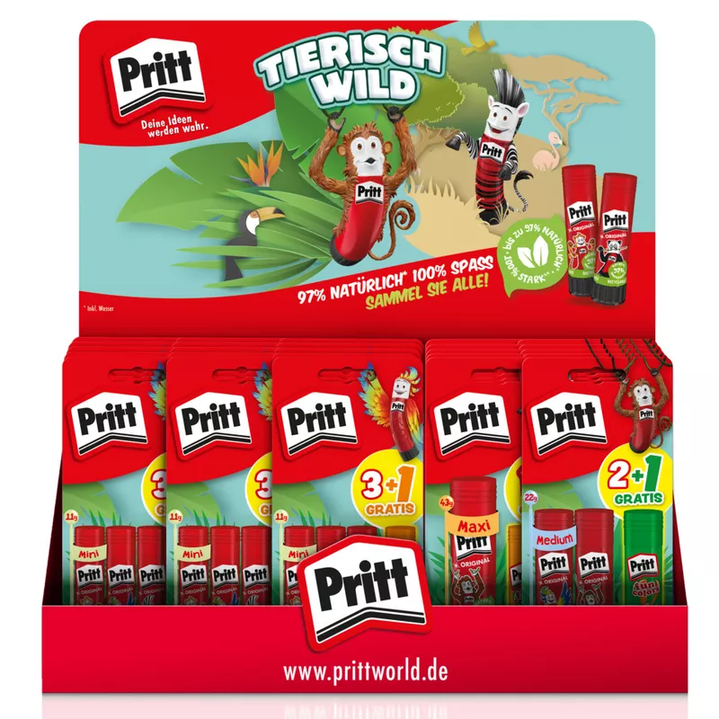 Klebestift Thekendisplay  BTS2025 PRITT PTW01