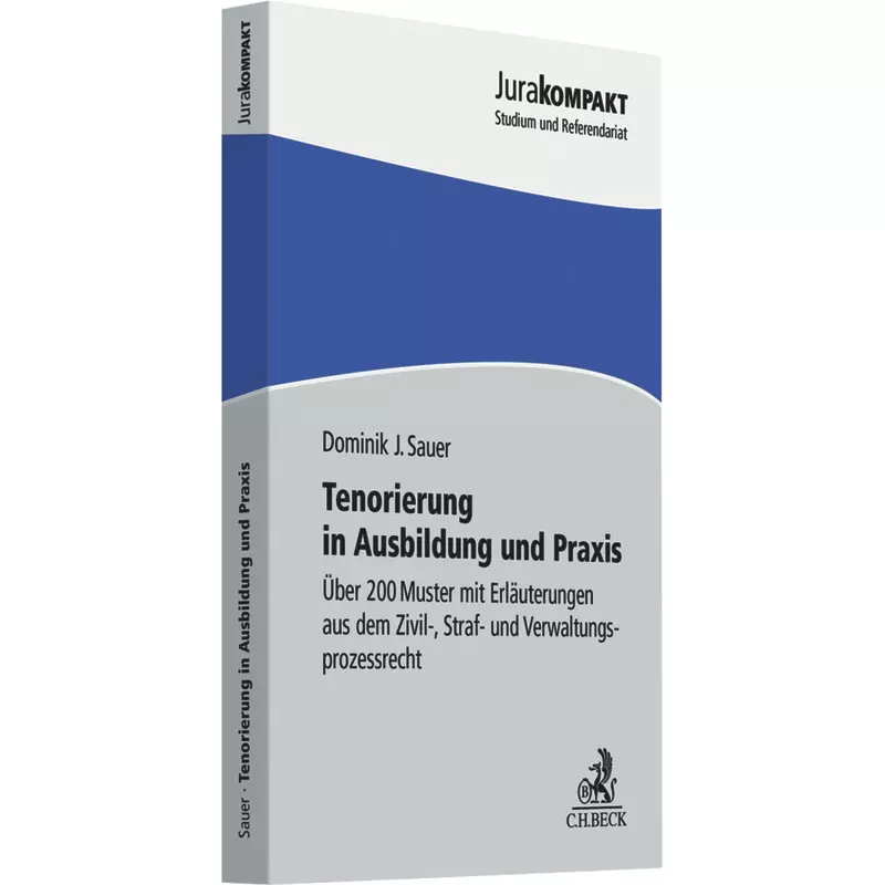 Tenorierung in Ausbildung und Praxis