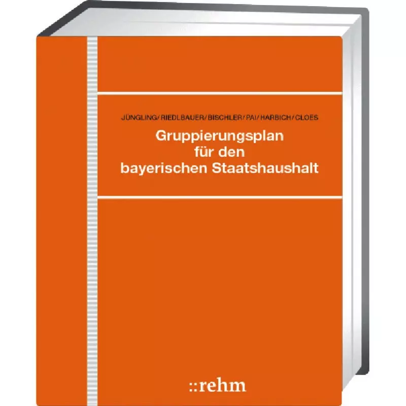 Gruppierungsplan für den bayerischen Staatshaushalt - ohne Fortsetzungsbezug
