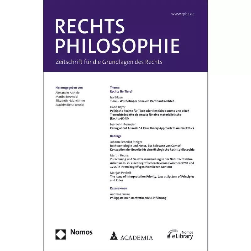 RphZ - Rechtsphilosophie - Abonnement