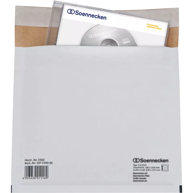 Soennecken CD/DVD Versandtasche hk Karton ws