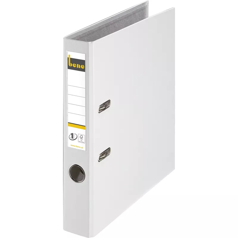 Bene Ordner DIN A4 52mm PP weiß