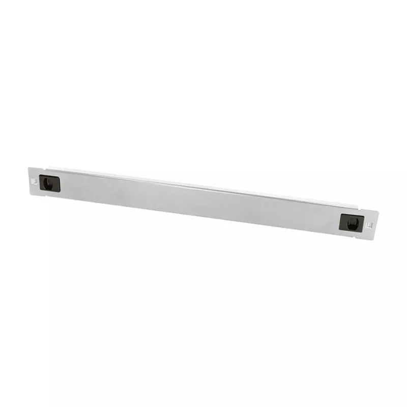 19 Blank Panel, tool-free snap-in type, 1U, metal, grey