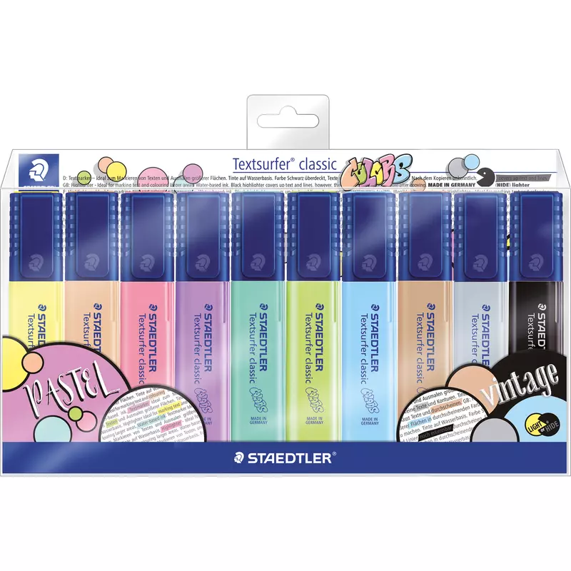 Staedtler Textmarker classic colors 1-5mm sort. 10 St.