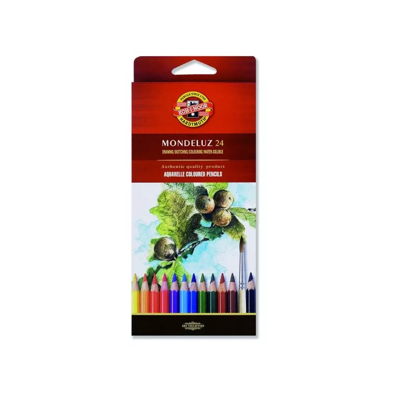Aquarell- Künstlerfarbstifte 24 er Pack im Pappetui KOH-I-NOOR 3718