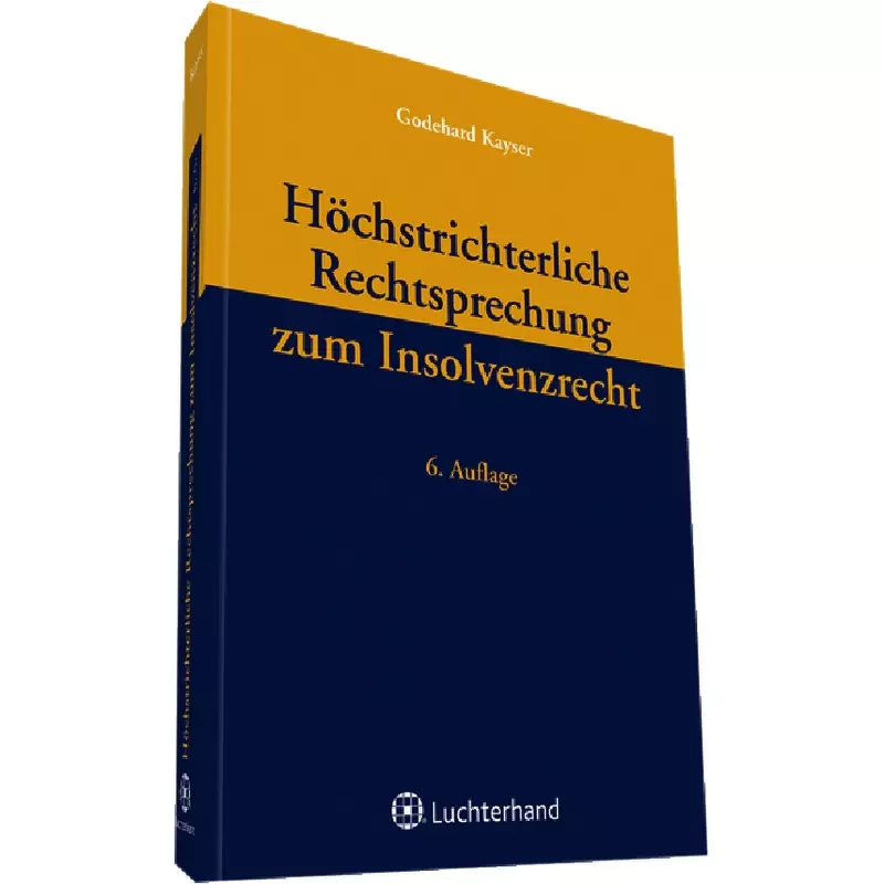 Wolters Kluwer Höchstrichterliche Rechtsprechung zum Insolvenzrecht online