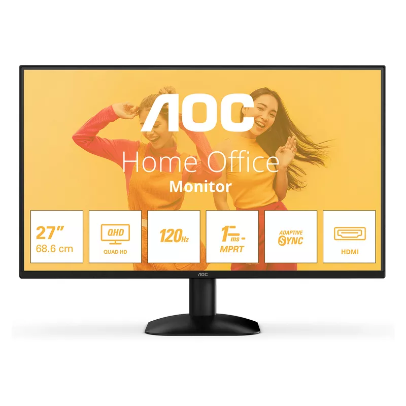 68,6cm / 27 (2560x1440) AOC Q27B35S3 16:09 HDMI+DP IPS 120Hz LS 1ms black
