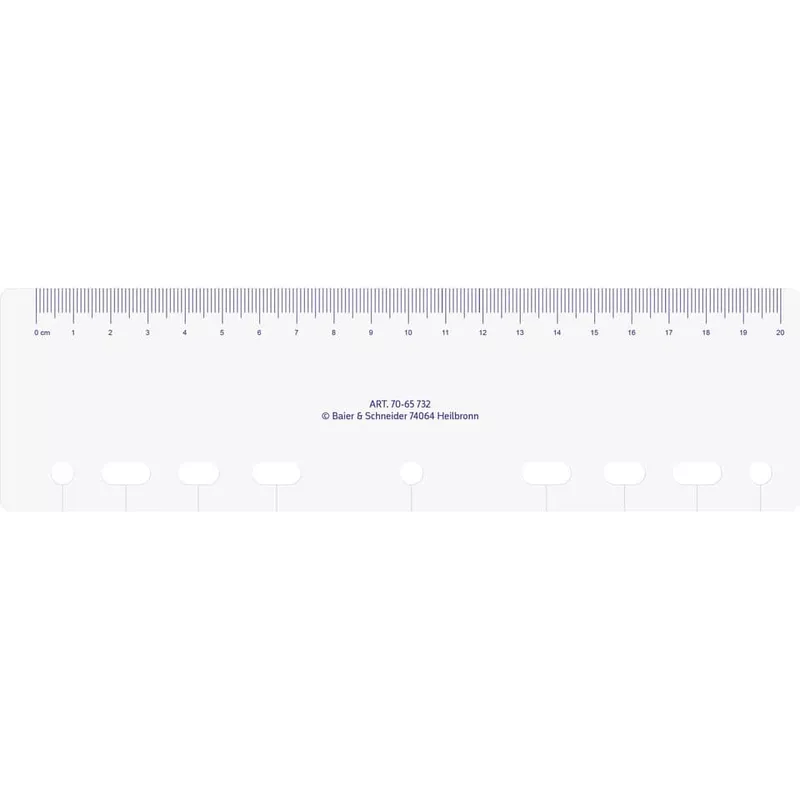 Ersatzeinlage Plastiklineal für Timing 1, A5 RIDO 7065732