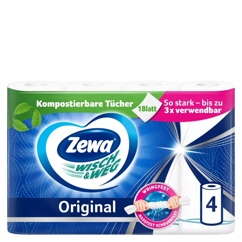 Zewa Küchenrolle Wisch&Weg 4St
