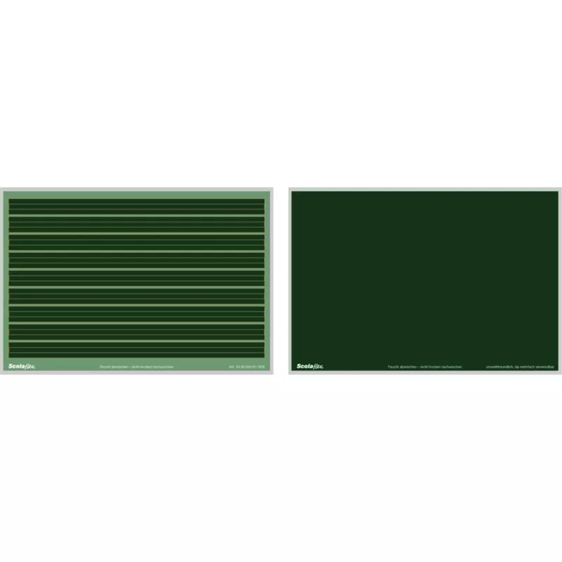 Schülertafel Original Scolaflex® B1A, Kunststoff, 25,9x17,7cm, schwarz STAUFEN 794724000