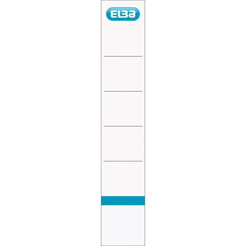 ELBA Rückenschilder, selbstklebend, für Rückenbreite 50 mm, kurz weiß