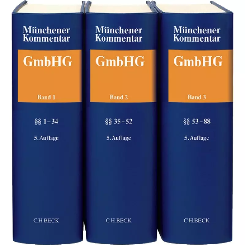 Münchener Kommentar zum Gesetz betreffend die Gesellschaften mit beschränkter Haftung - GmbHG - Gesamtwerk
