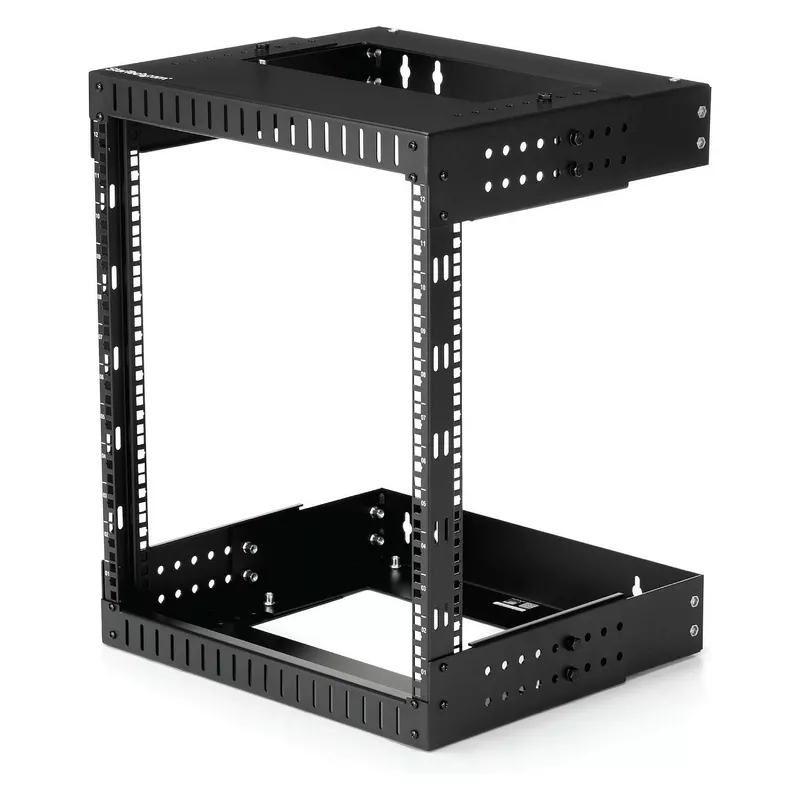 12 HE wandmontage Server Rack 30,5 - 51cm tief Open Frame Netzwerk Rack 2 Post Rack