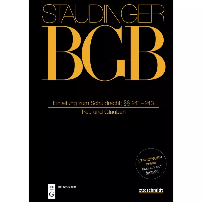 BGB - Bürgerliches Gesetzbuch - Buch 2: Einleitung zum Schuldrecht §§ 241-243