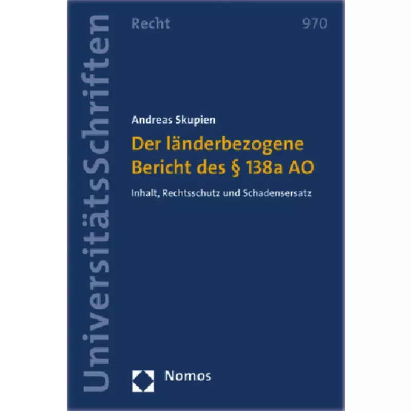 Der länderbezogene Bericht des § 138a AO