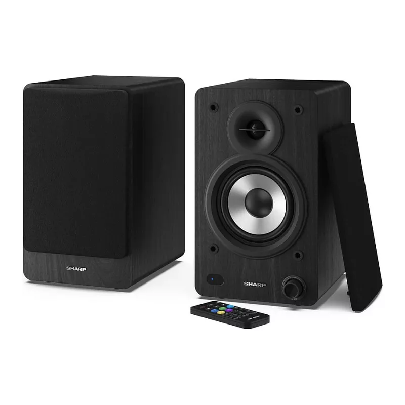 Bookshelf Speakers, 2-way, 2.0 channels, wired and wireless, 60 W, black
