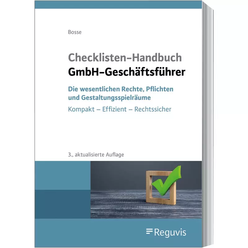 Checklisten Handbuch GmbH-Geschäftsführer