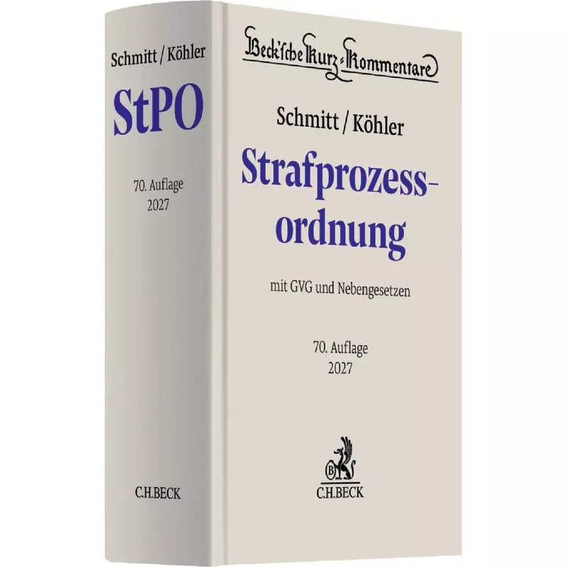 Strafprozessordnung: StPO
