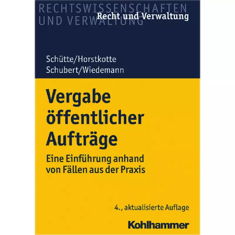 Vergaberecht bei öffentlichen Aufträgen