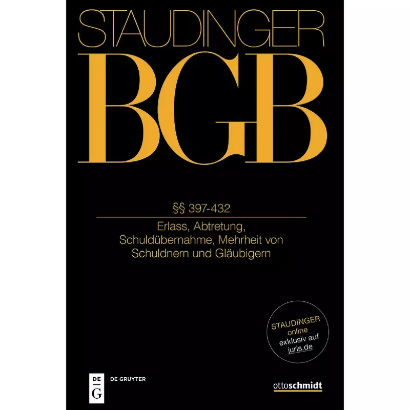 BGB - Bürgerliches Gesetzbuch -  Buch 2 Recht der Schuldverhältnisse §§ 397-432