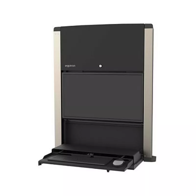 CareFit 24-inch Sit-Stand Enclosure, Matte Black