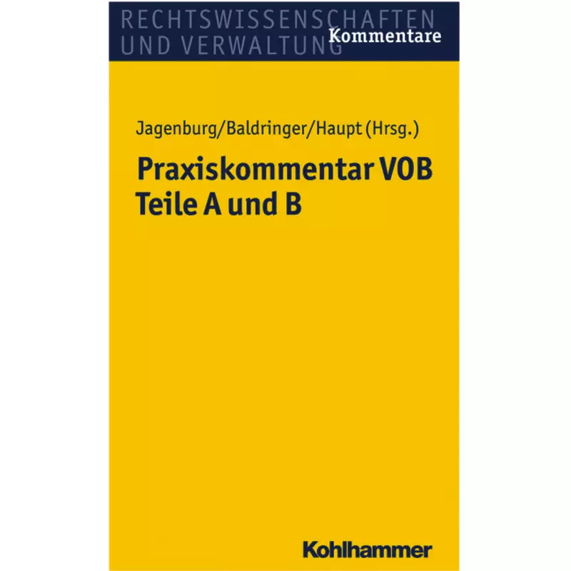 Praxiskommentar VOB - Teile A und B