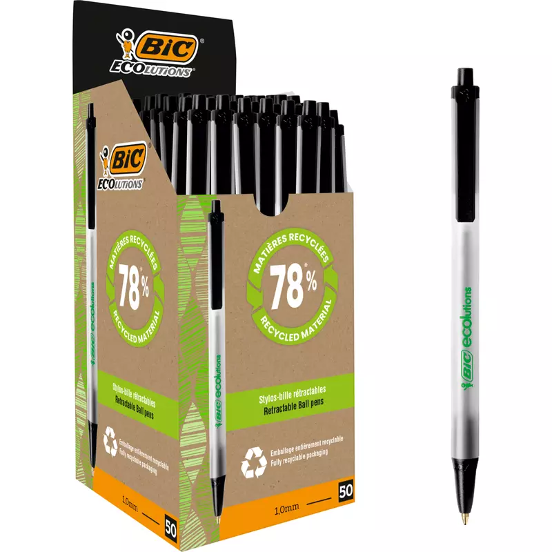 Bic Kugelschreiber ECOlutions Clic Stic 0,4mm sw