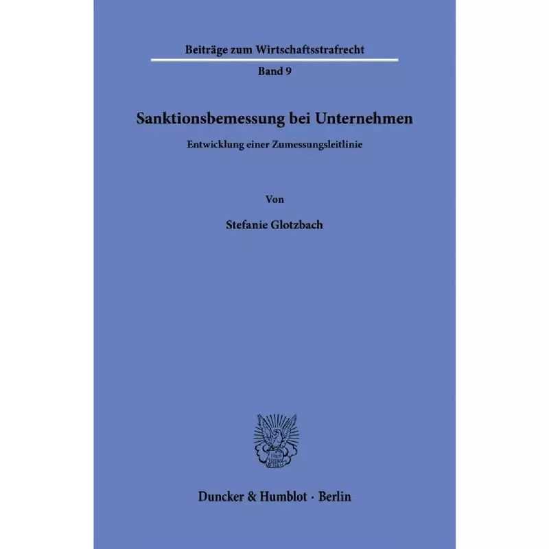 Sanktionsbemessung bei Unternehmen