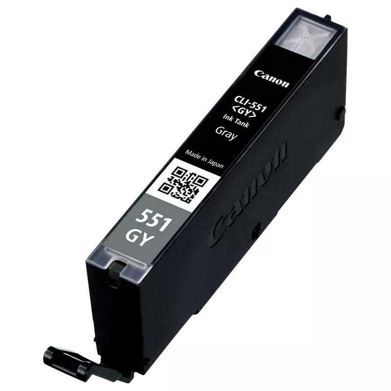 Canon Tinte CLI-551GY 6512B001 Grau bis zu 125 Farbfotos gemäß ISO/IEC 24711