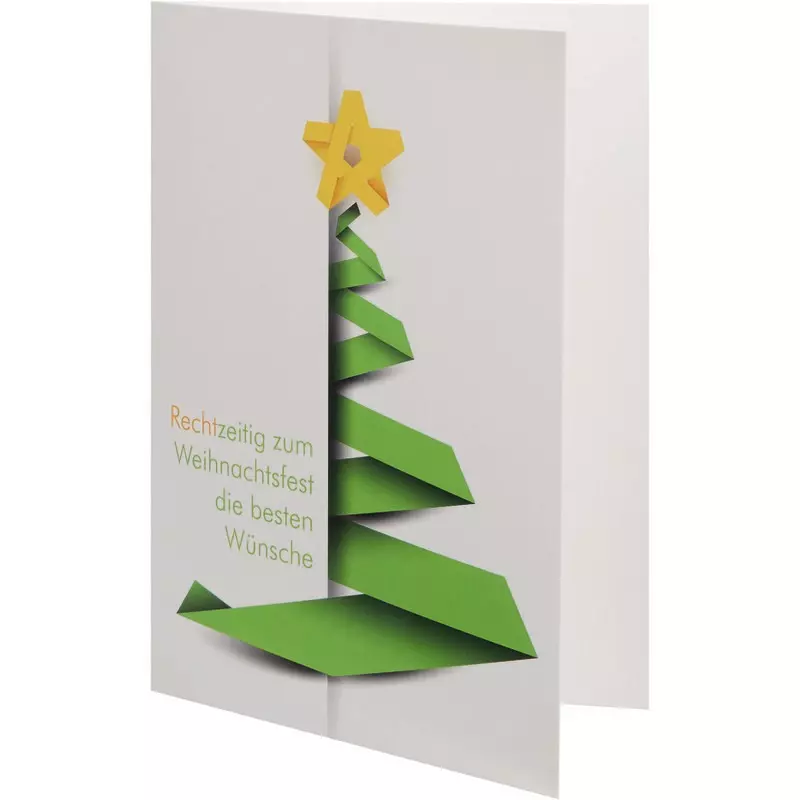 SoldanPlus Weihnachtskarte Papierstreifen-Baum, inkl. Kuvert