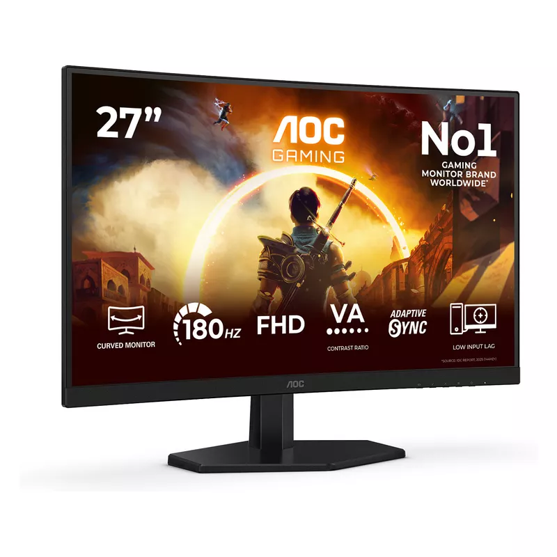 68,6 cm (27) 1920 x 1080 Pixel AOC C27G42FE 16:9 Full HD VA 4 ms 180 Hz HDR DisplayPort HDMI VESA