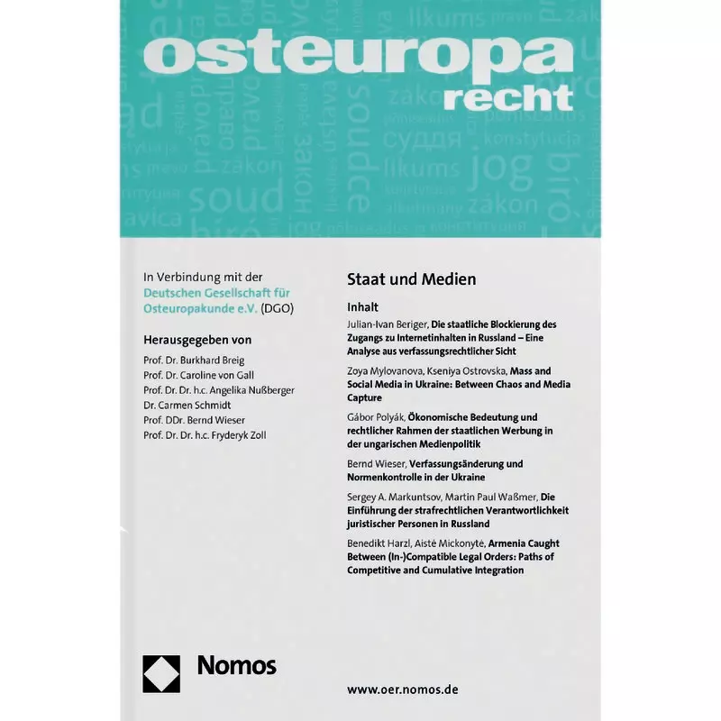 Osteuropa-Recht - Abonnement