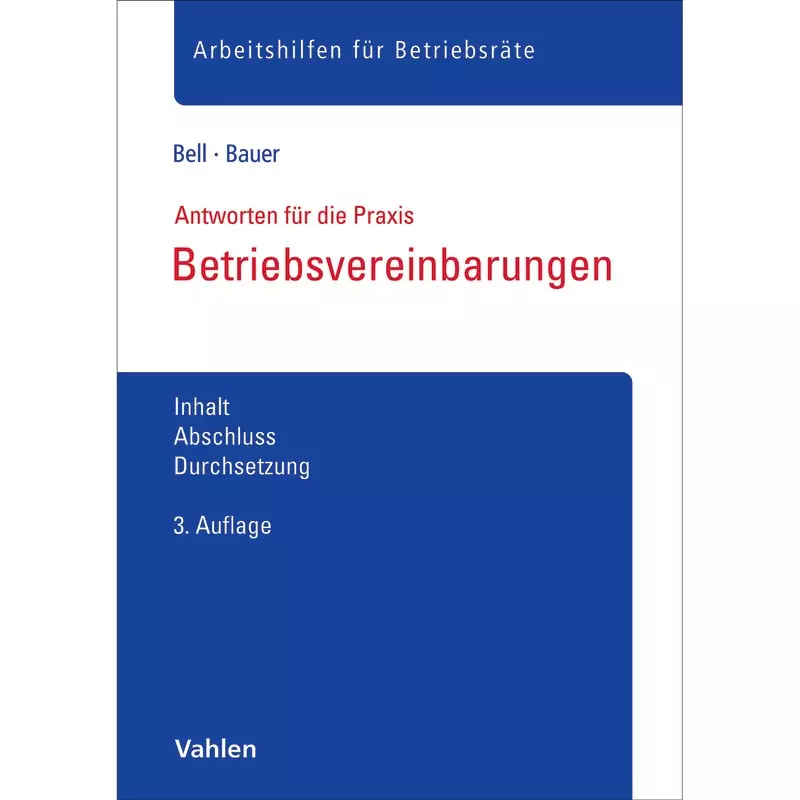 Betriebsvereinbarungen