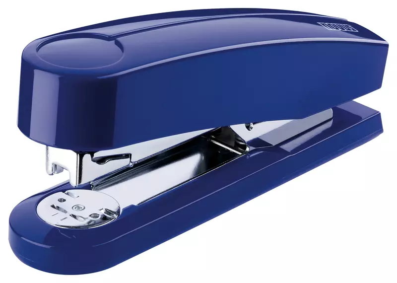 novus Heftgerät B4, blau + 5 Packungen Heftklammern 24/6 GRATIS