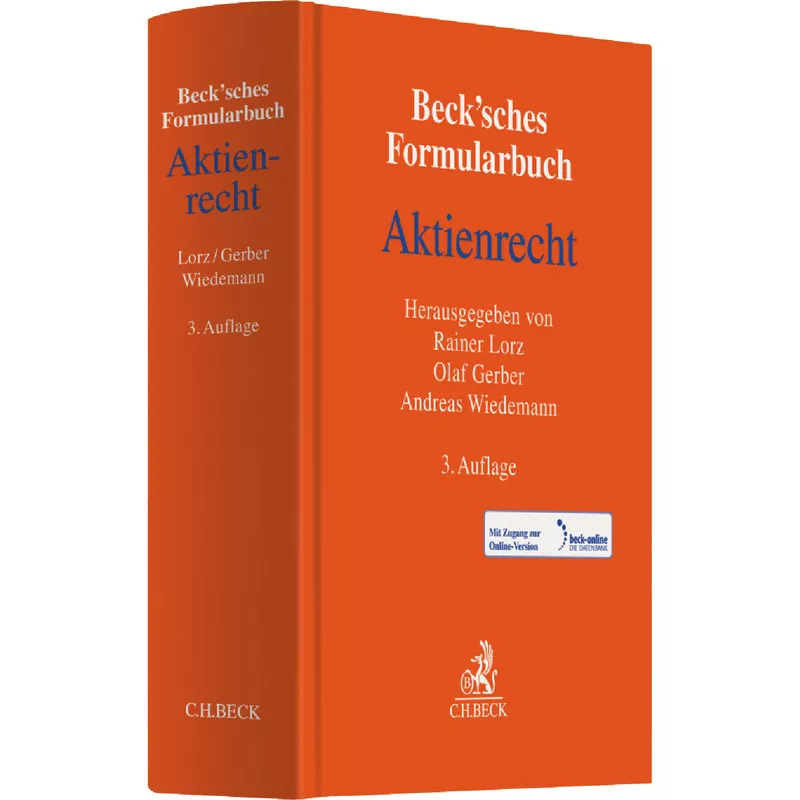 Beck'sches Formularbuch Aktienrecht